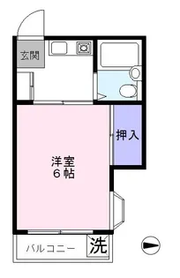 ラフィーヌK【101号室】の間取り