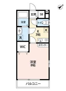 Infoglia Axis【1階】の間取り