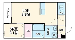 LECOCON岐阜Ⅱ【2階】の間取り