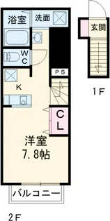 メゾン・ド・ジュネス常盤平【2階】の間取り