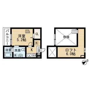 プレリュード左京山(プレリュードサキョウヤマ)【2階】の間取り