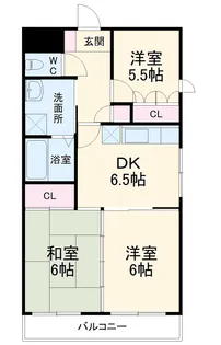セントラルハイツ植田【1階】の間取り