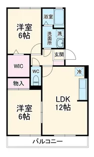 エスポワール笹本 A【A205号室】の間取り