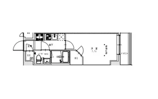 SーRESIDENCE王子TERCERA【8階】の間取り