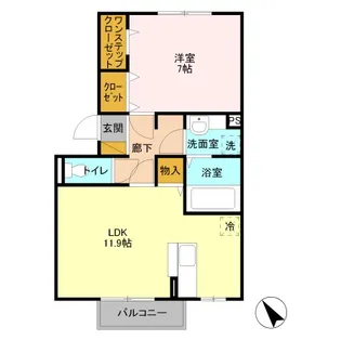 フレシール【3階】の間取り