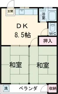 明和ハイツ【201号室】の間取り