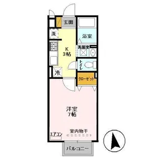 セピアコート E棟【2階】の間取り