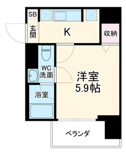 Log武蔵小杉【4階】の間取り