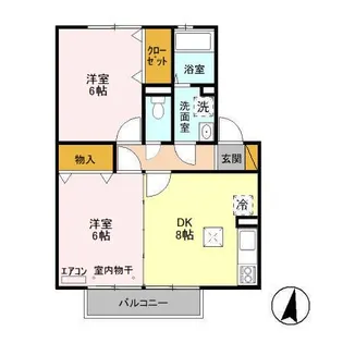 カハラ B【1階】の間取り