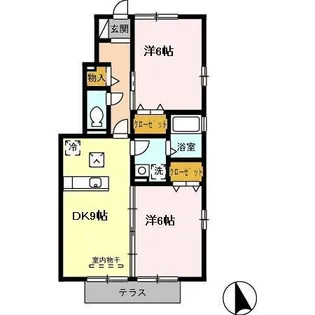 グランディール C【1階】の間取り