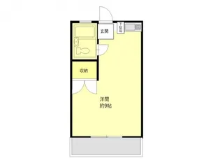 タウンハイツ初沢【101号室】の間取り