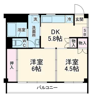 パークヒルズ緑町【4階】の間取り