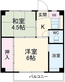 ビレッジハウス長沼1号棟【508号室】の間取り