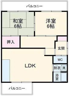 コーポ内川【301号室】の間取り