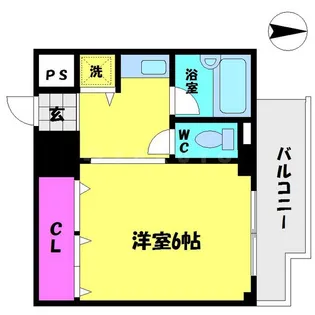 片町コート【7階】の間取り
