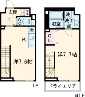 LEGALAND高円寺【102号室】の間取り