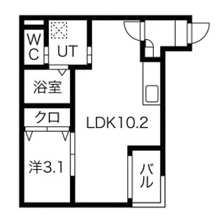 WARREN NAKASHIOTAⅥ【3階】の間取り