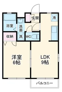 ブライズ南林間【2階】の間取り