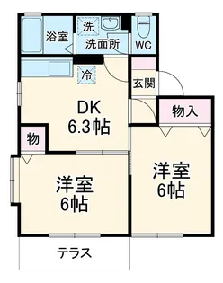 エトワール【1階】の間取り