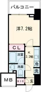 ヒューリック成増【11階】の間取り