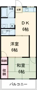 福島第2ハイツ【2階】の間取り