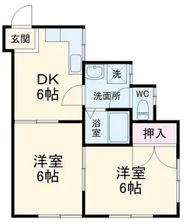 プラザ上尾【103号室】の間取り