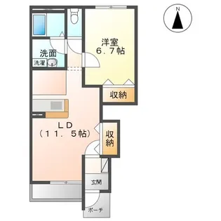 Freccia(フレシア)【1階】の間取り