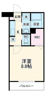 アネーロ三河安城【2階】の間取り