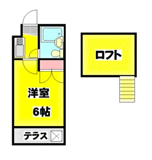 ジュネパレス新松戸第11【1階】の間取り