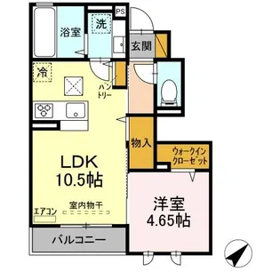 ヴァンベール【1階】の間取り