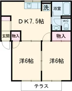 メゾン金古【1階】の間取り