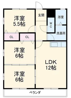 シンシアⅡ【3階】の間取り