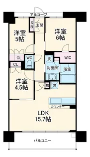 プレサンス ロジェ 熱田六番町【9階】の間取り