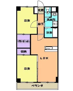 マンションT.S.K【2階】の間取り