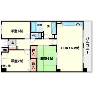 アーバンパーク緑地公園【4階】の間取り