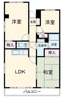 グランパレス弥生【2階】の間取り
