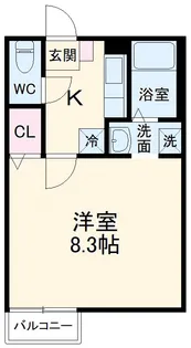 レガーロ草加【1階】の間取り