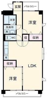 ピアレス高畑【3階】の間取り