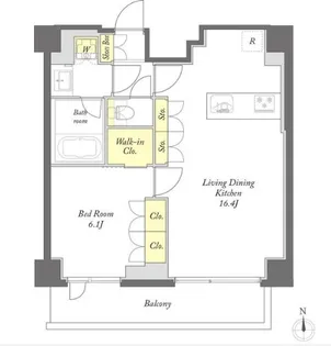 プライムメゾン西早稲田【5階】の間取り