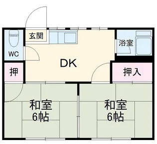 ハイム綱島【202号室】の間取り