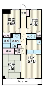 パレスアゼリア【1階】の間取り