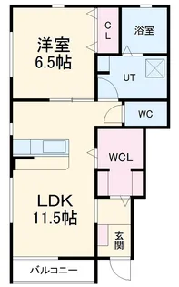 ラークスパー【1階】の間取り