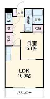 エンゼルコート【1階】の間取り