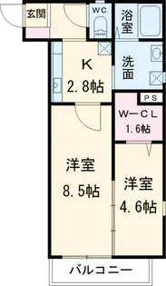 アファン【1階】の間取り