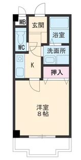 セレーノ西尾A・B【1階】の間取り