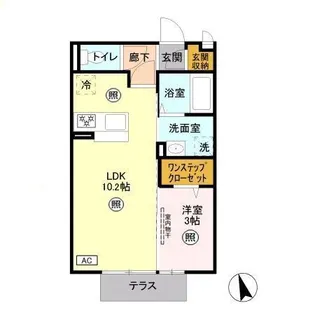 アクアベーネ B【1階】の間取り