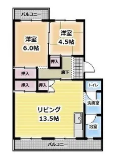 フラットスィーナリー【305号室】の間取り