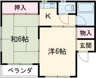 マンション中野【2階】の間取り