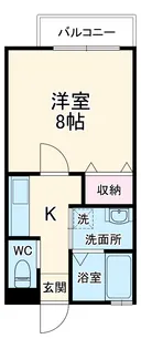 ホワイト・パレス・レターズ【1階】の間取り