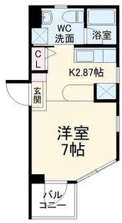 ジェイラム溝の口【1階】の間取り